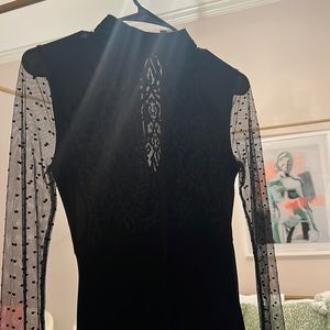 Free People velvet dress size XS
